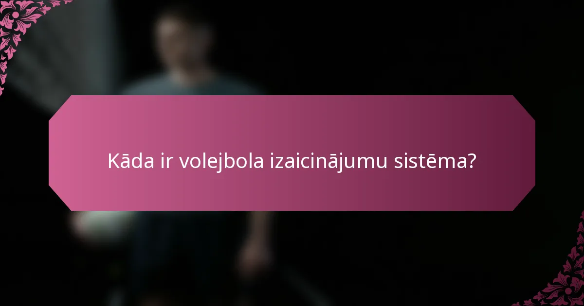 Kāda ir volejbola izaicinājumu sistēma?